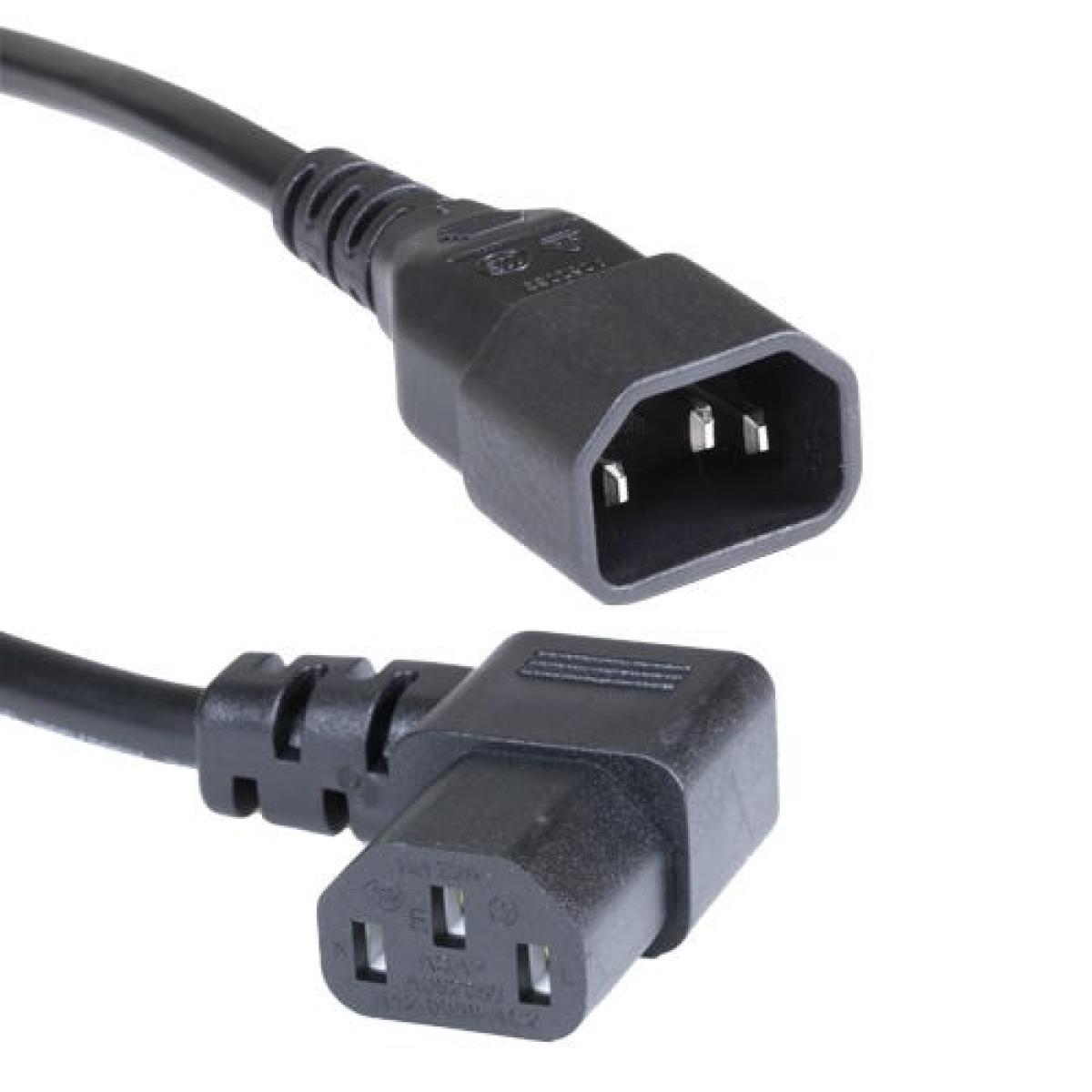 CNL 2M C14 C13 RA Bk PVC 1.0MM