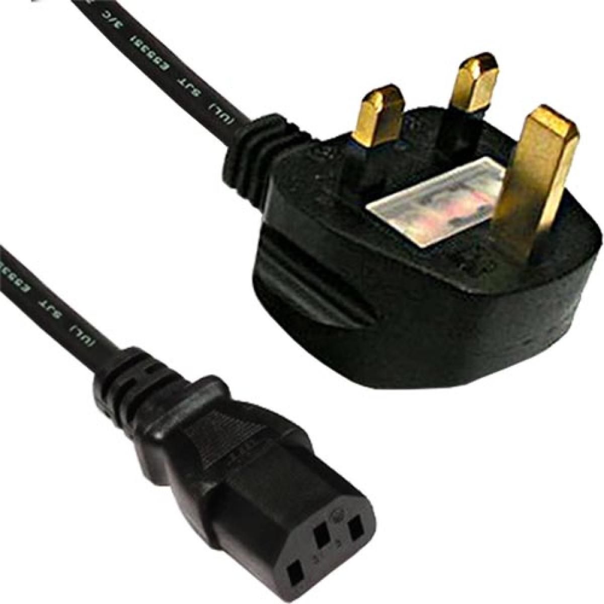 CNL 1M UK 5A C13 Bk PVC 0.75MM