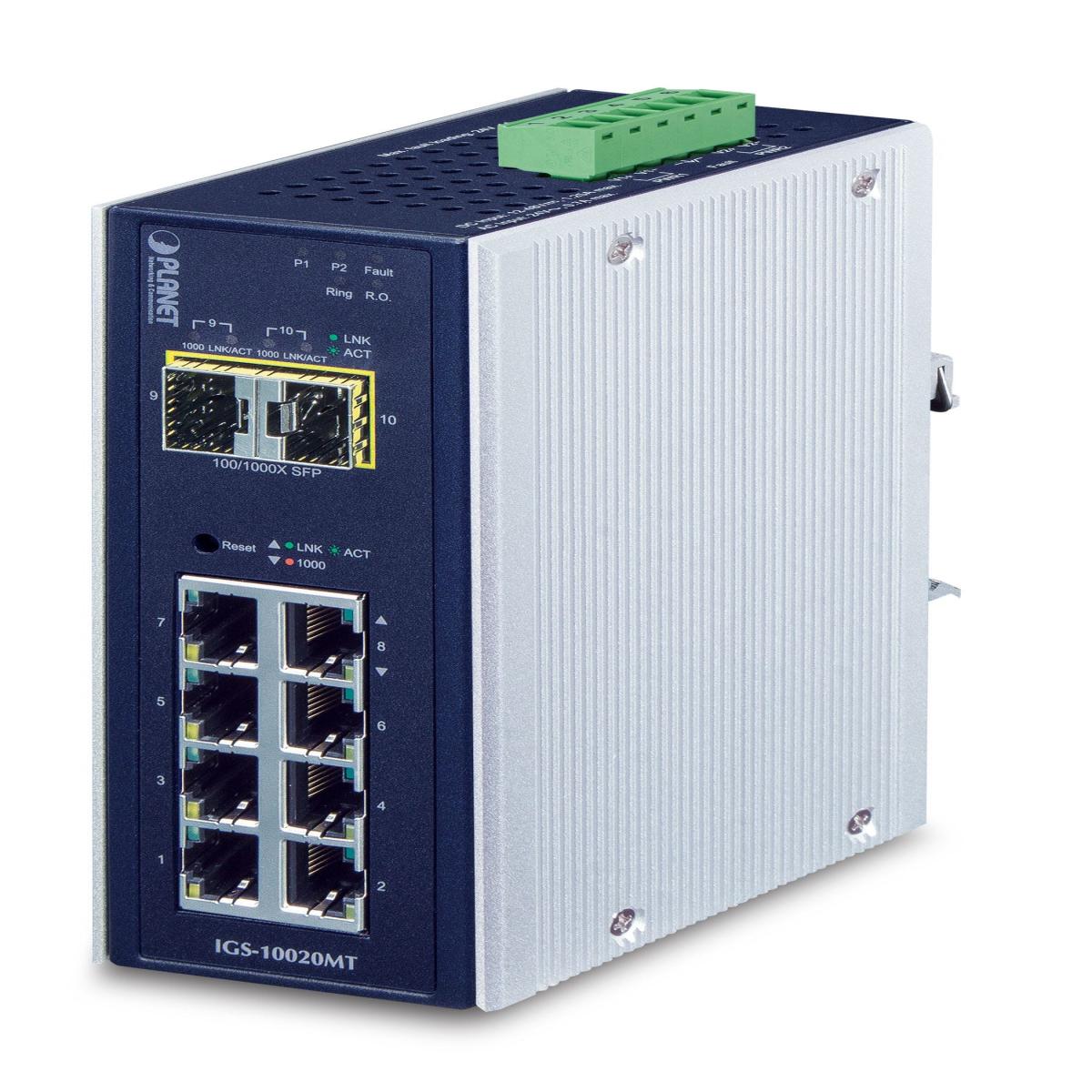 8P Ind Mngd Sw 2.5Gb SFP