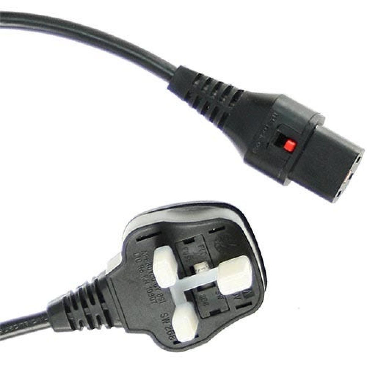 2M UK C13 Lck Bk PVC 1.0MM