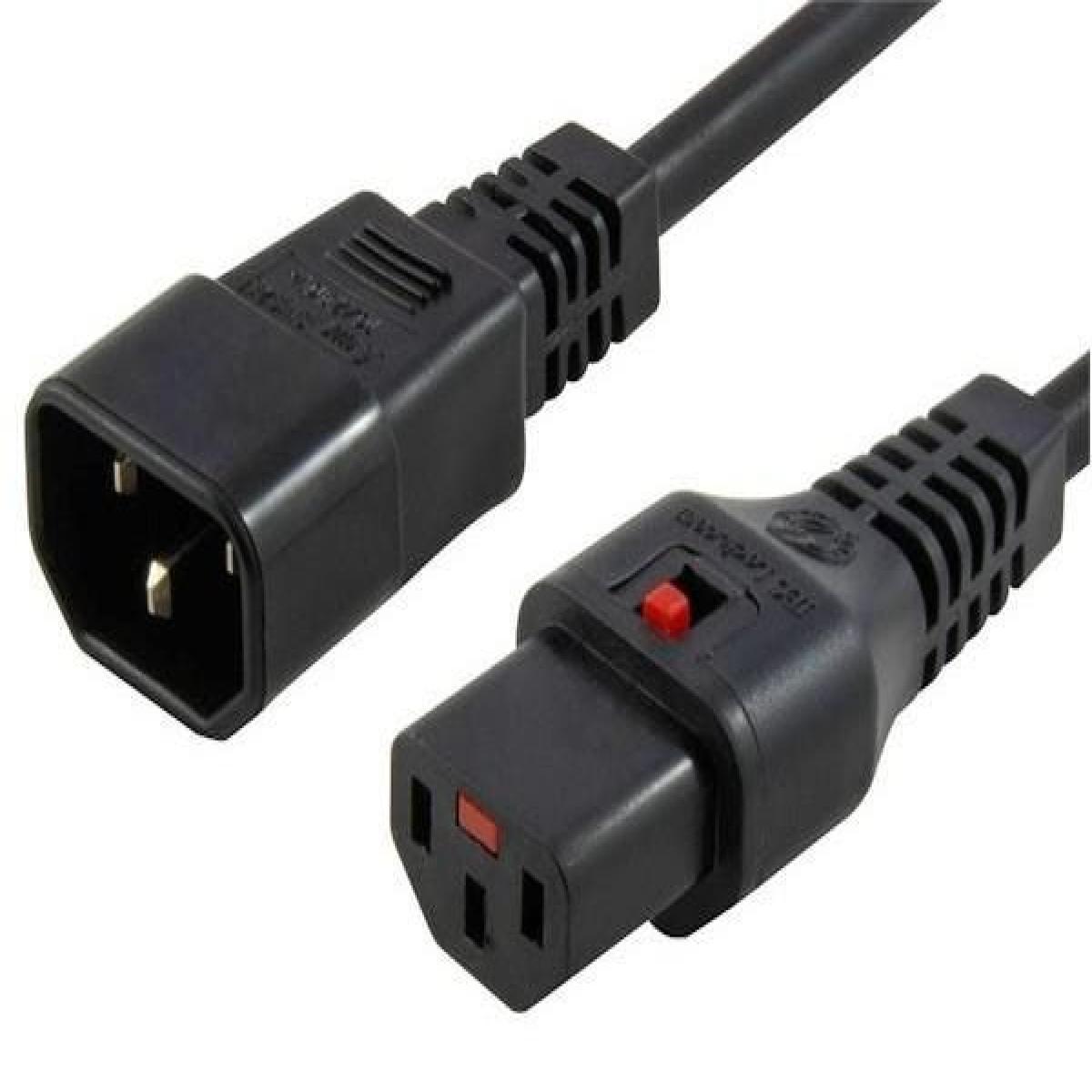 1M C14-C13 Lck Bk PVC 1.0MM
