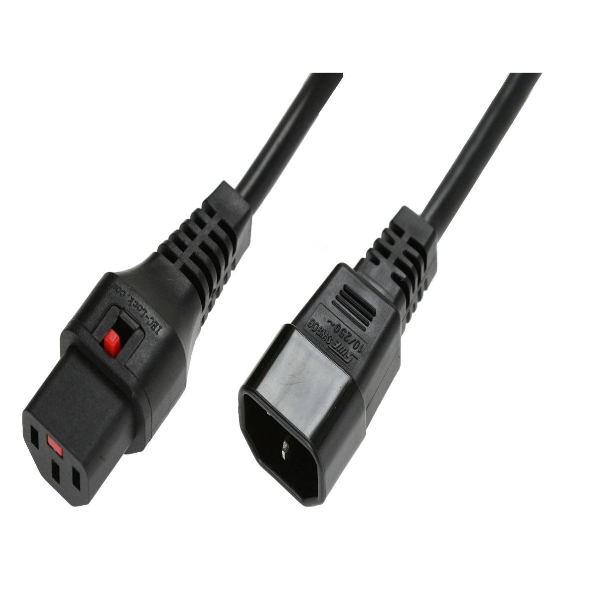 5M C14-C13 Lck Bk PVC 1.0MM