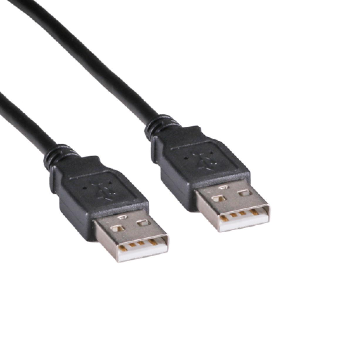 CNL 2M USB-A 2.0 M-M Bk PVC