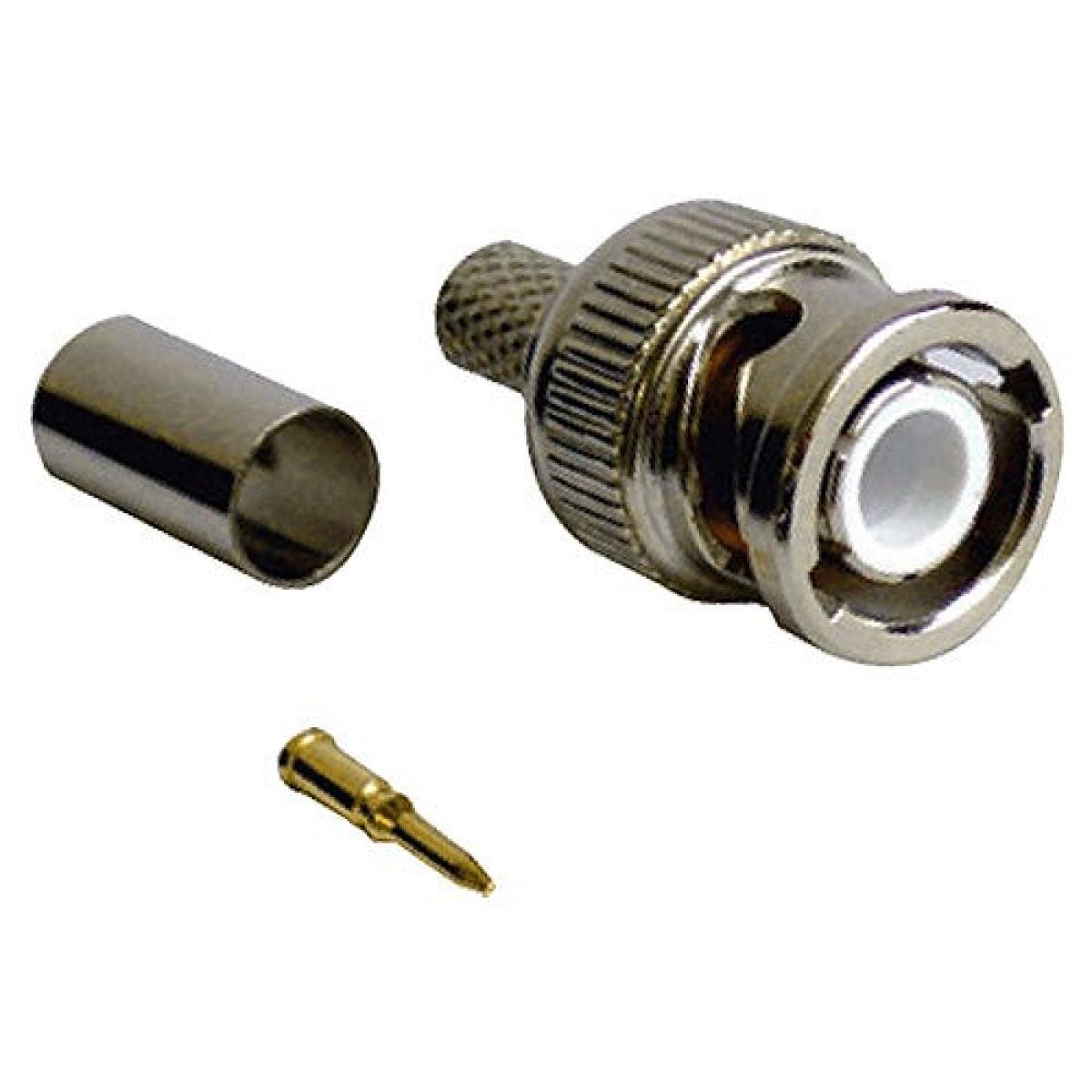 100PK BNC RG11 Crimp Pl TURNED