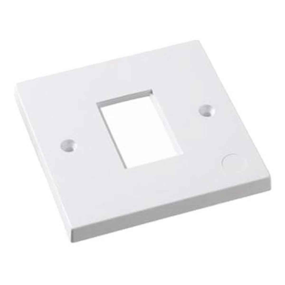 10PK 1G 1P LJ6C 25x38.5mm Fplate Wh