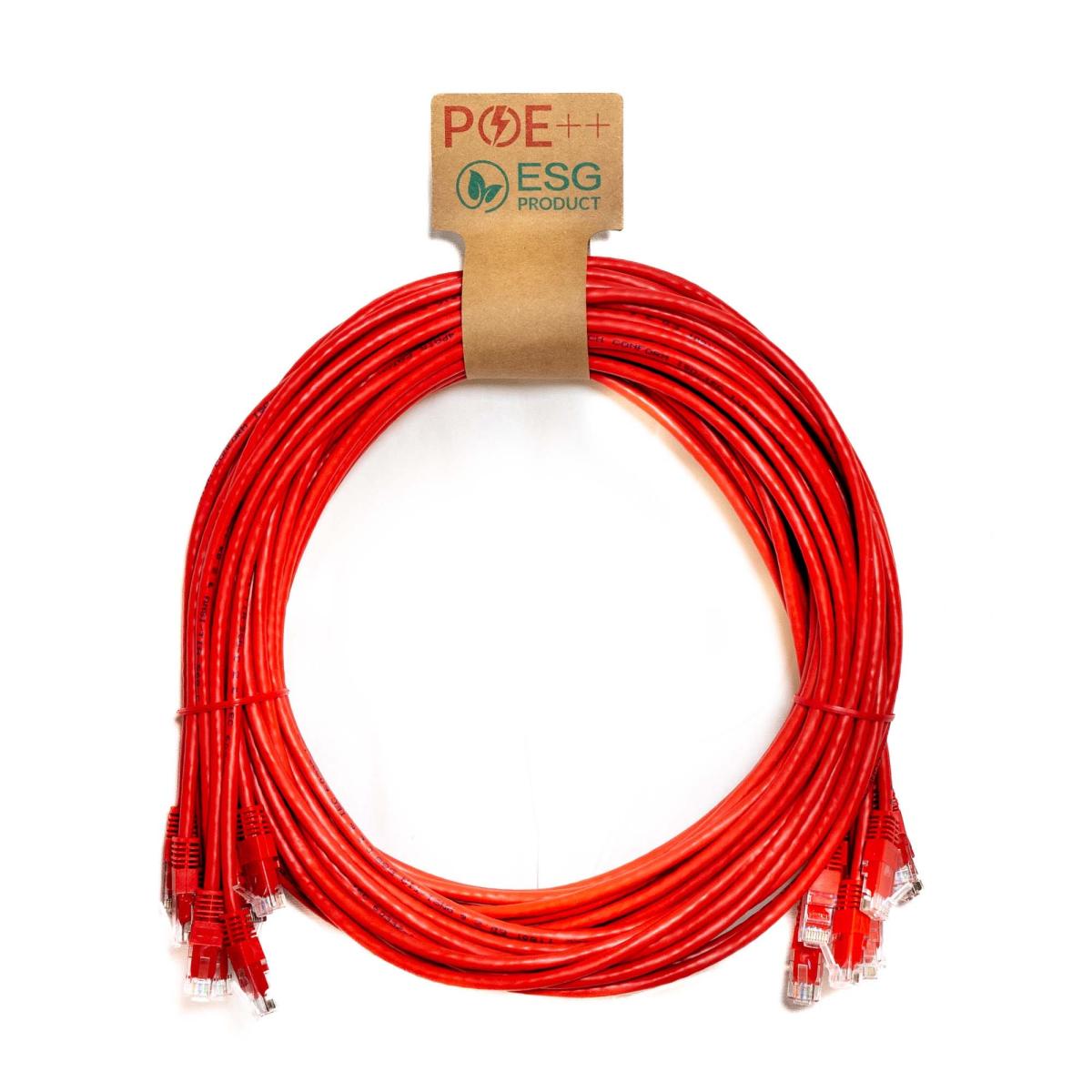 CNL 10PK 0.3M C6 Rd UTP PVC 24AWG FMB