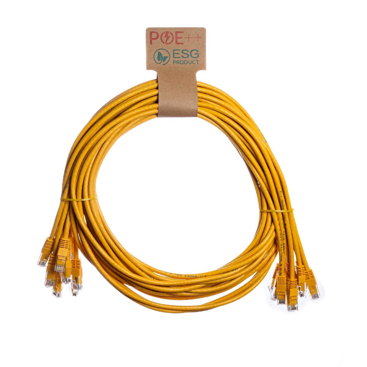 CNL 10PK 1M C6 Yw UTP PVC 24AWG FMB