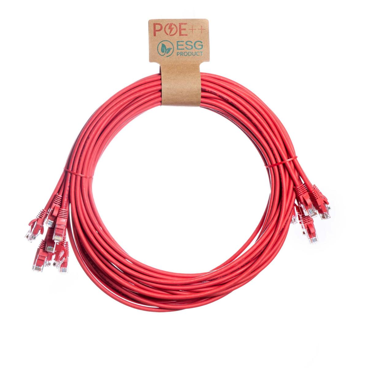 CNL 10PK 1M C6 Rd UTP Ls 24AWG SB