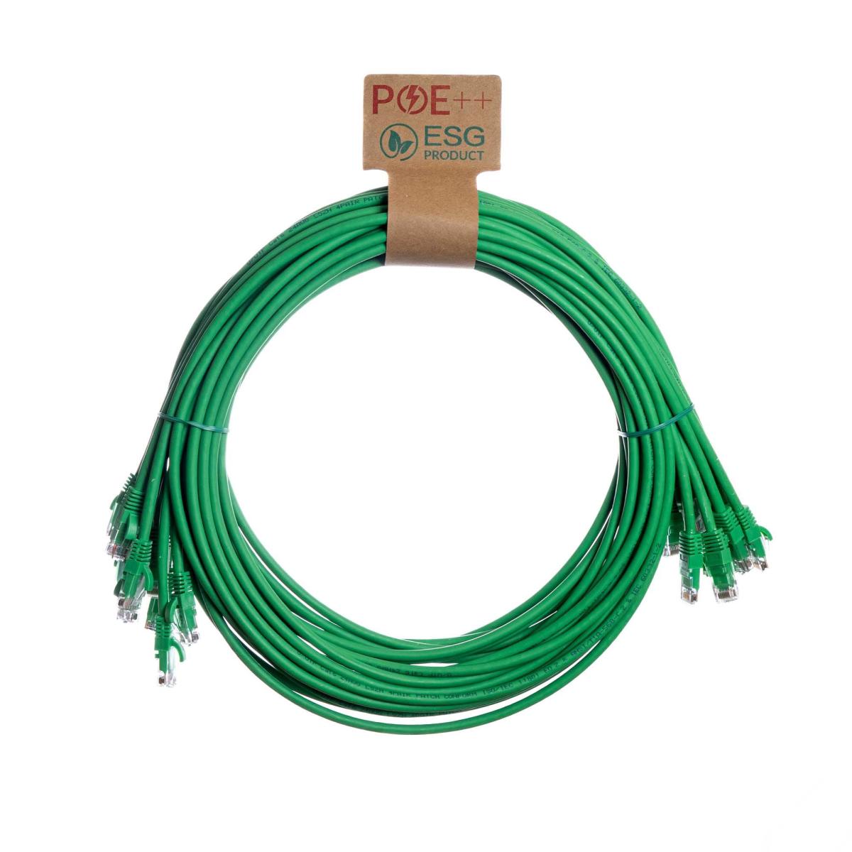 CNL 10PK 0.2M C6 Gn UTP Ls 24AWG SB