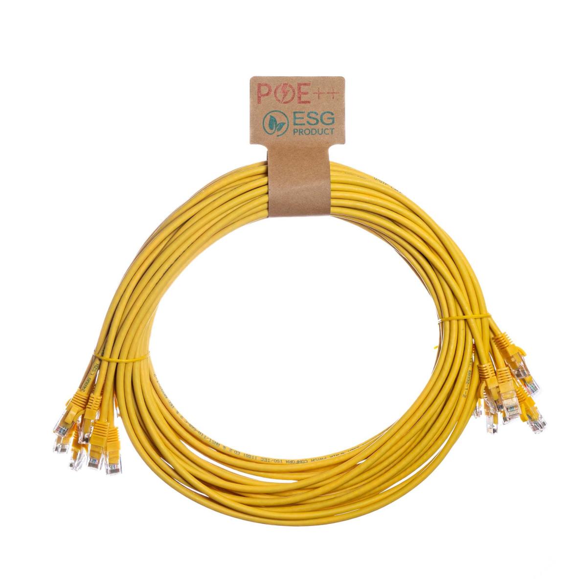 CNL 10PK 1M C6 Yw UTP Ls 24AWG SB
