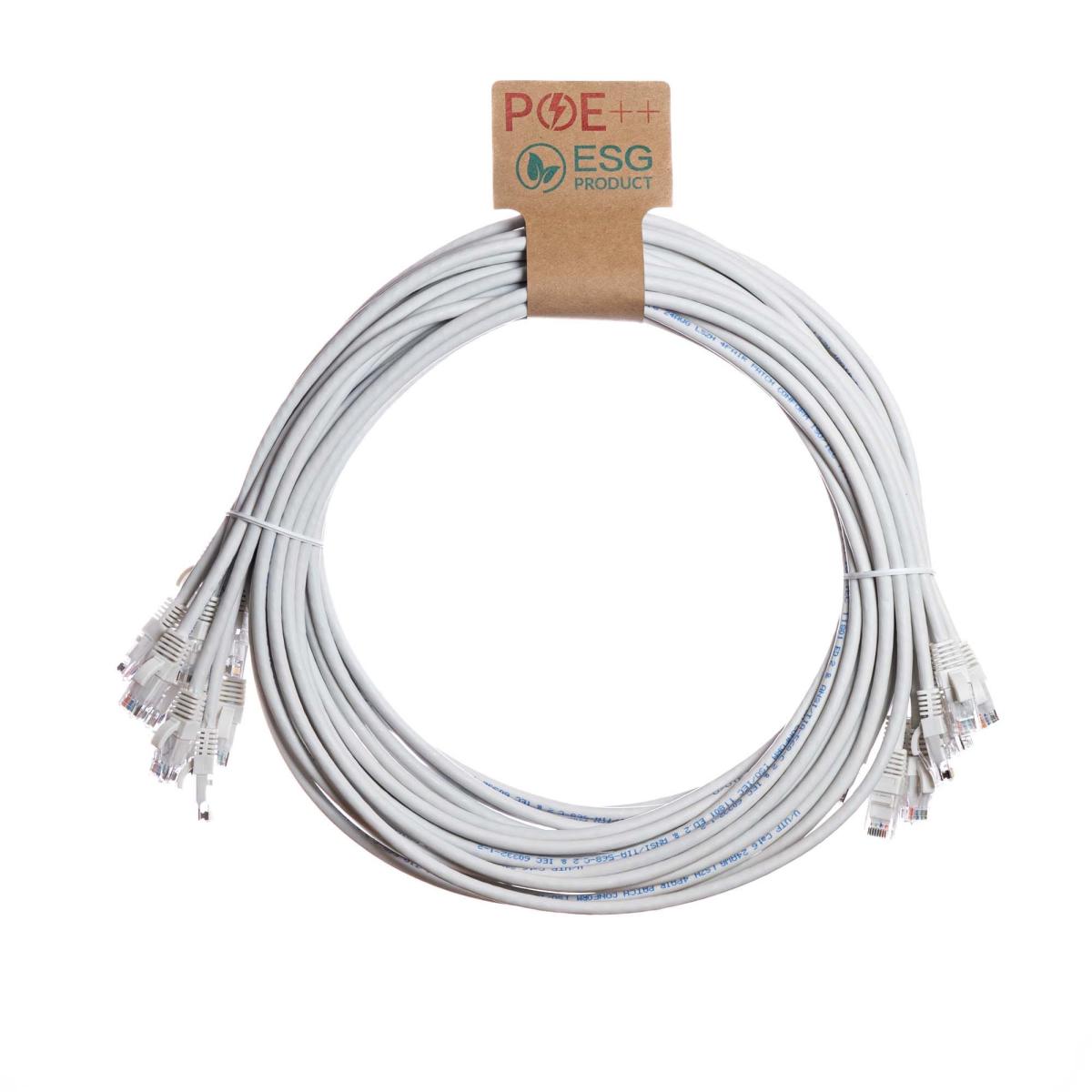 CNL 10PK 1M C6 Wh UTP Ls 24AWG SB