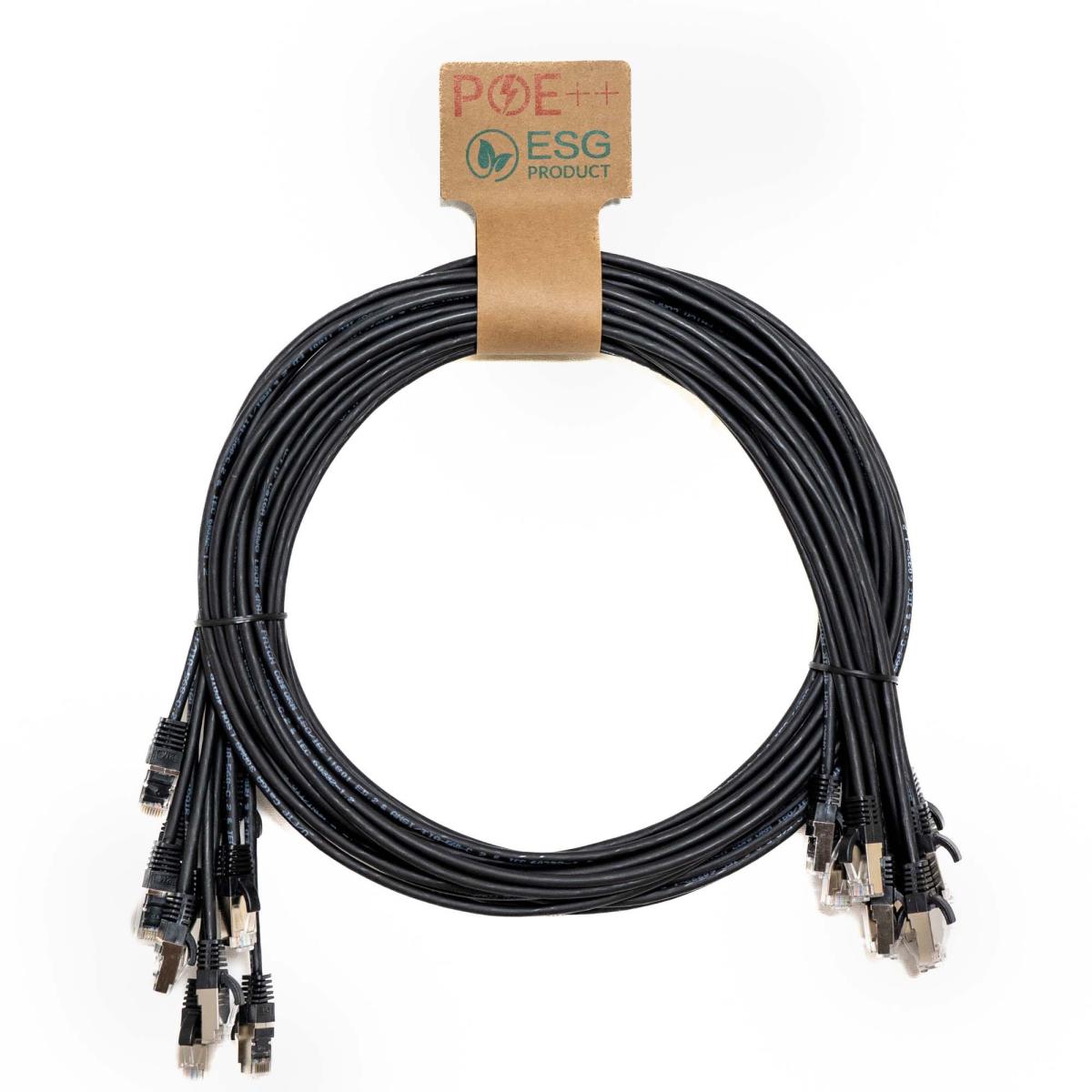 CNL 10PK 2M C6 Bk UTP Ls 30AWG Slim SB