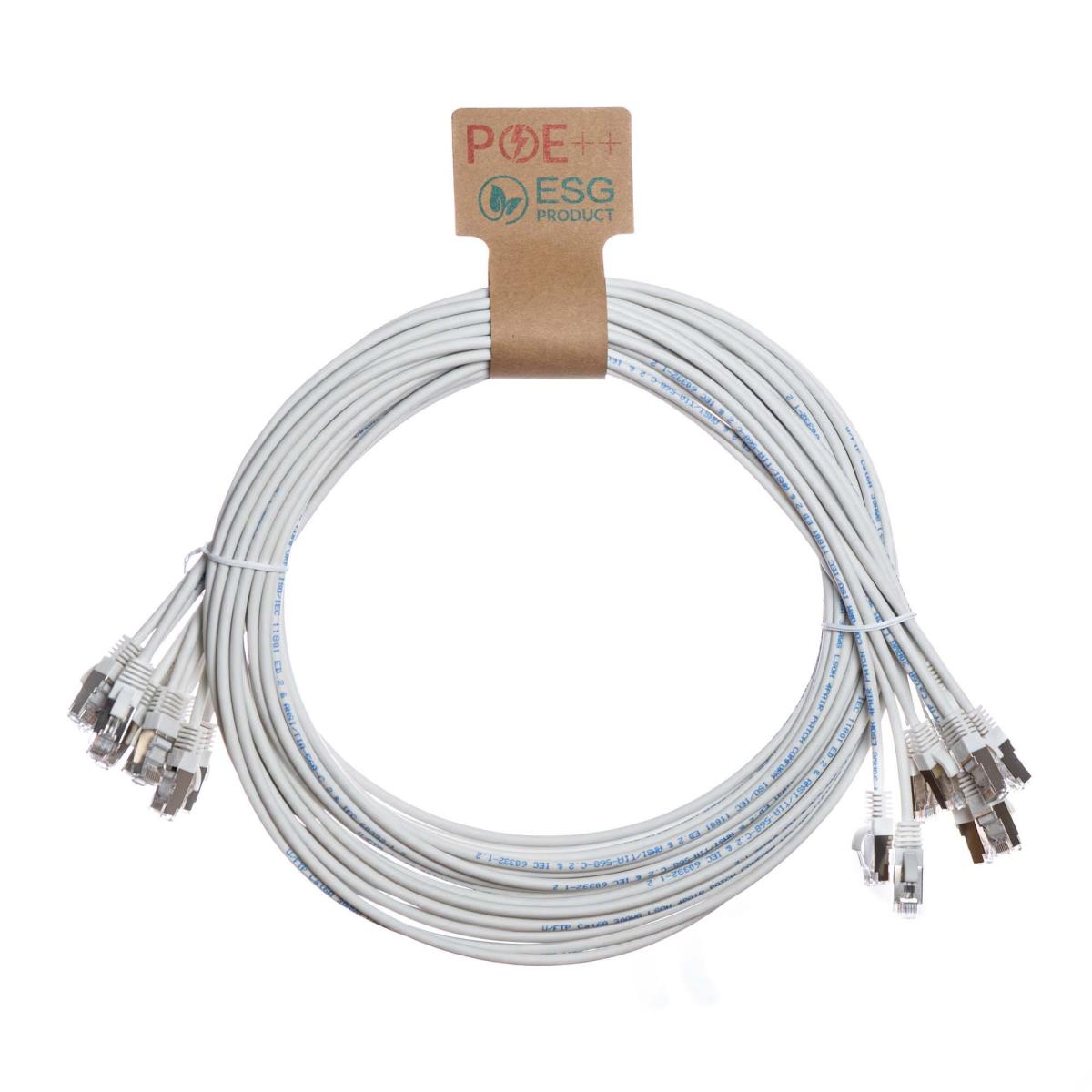CNL 10PK 0.3M C6 Wh UTP Ls 30AWG Slim SB