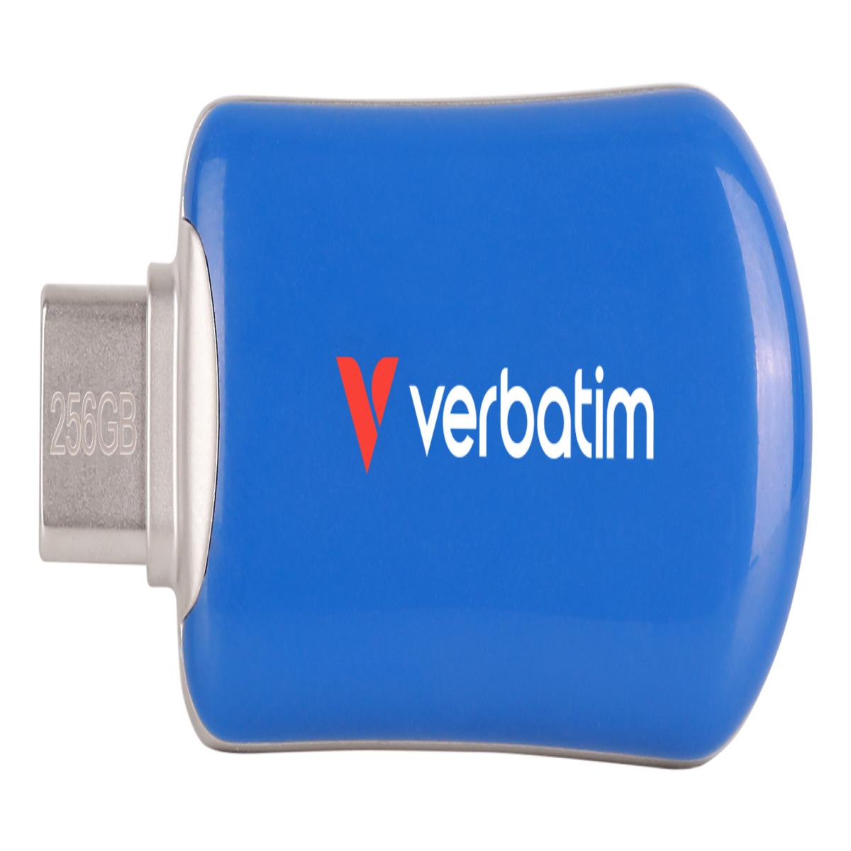 Verbatim Plectra USB-C Flash Drive Blue 256GB