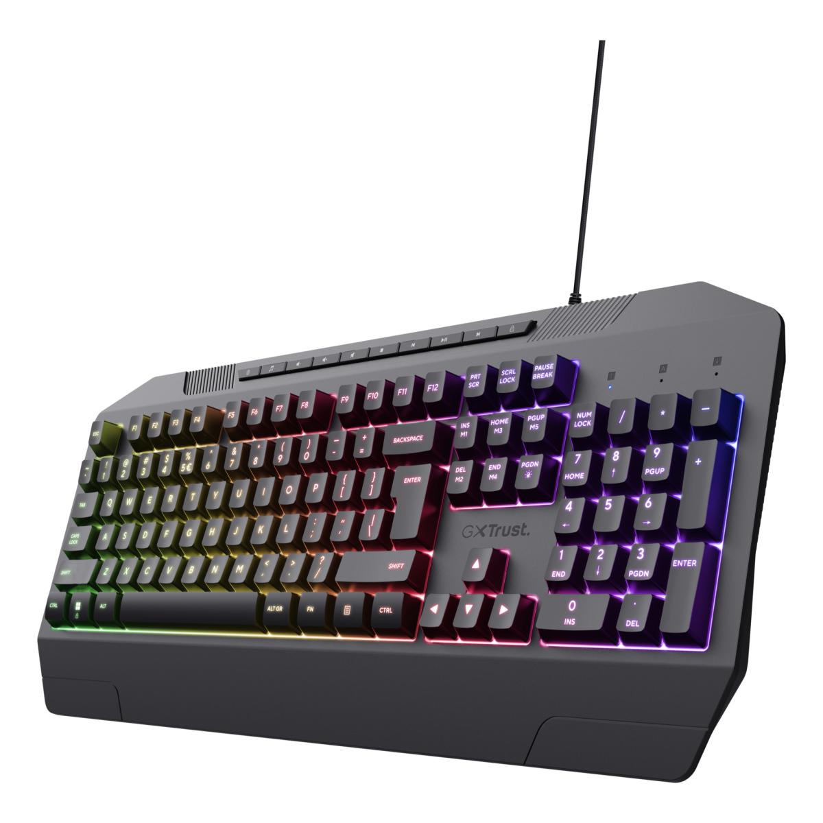 Trust GXT 836 Evocx keyboard Gaming USB QWERTY UK English Black
