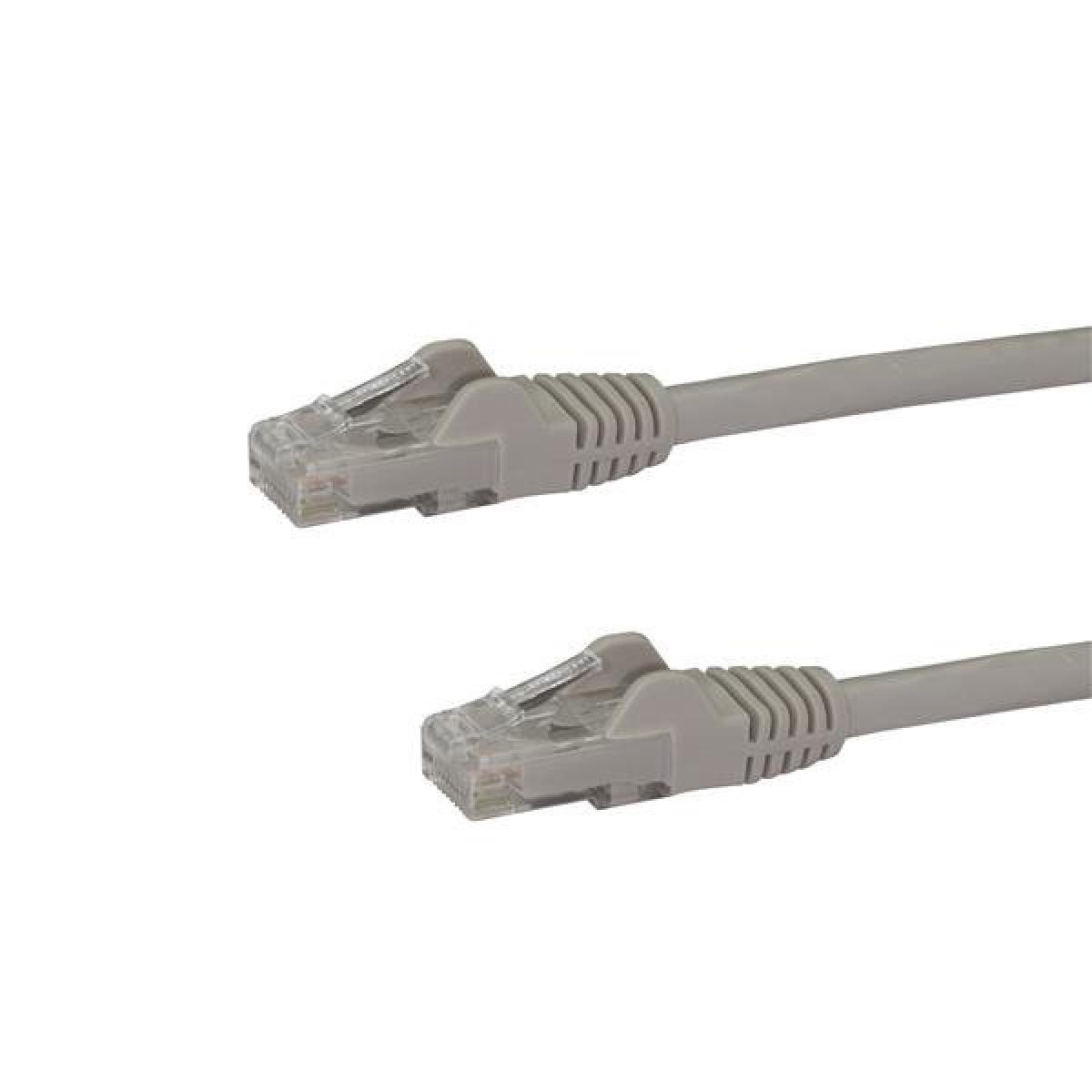 StarTech.com 1m CAT6 Ethernet Cable - Grey CAT 6 Gigabit Ethernet Wire -250MHz 100W PoE RJ45 UTP Network/Patch Cord Snagless w/Strain Relief Individually Tested