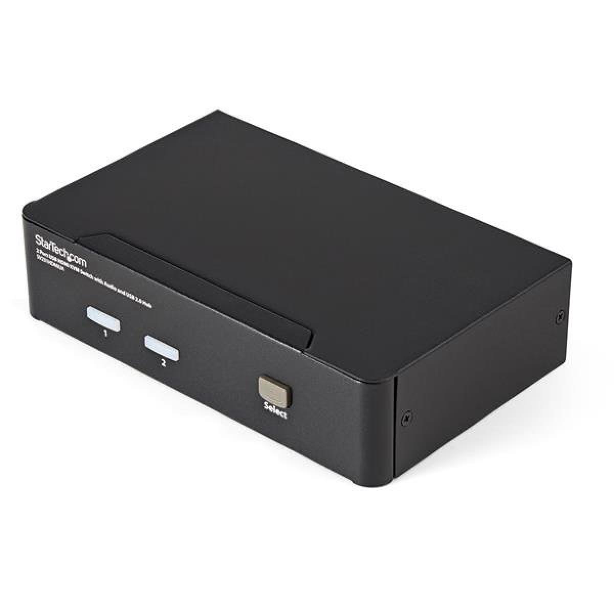 StarTech.com 2 Port USB HDMI KVM Switch with Audio and USB 2.0 Hub - TAA