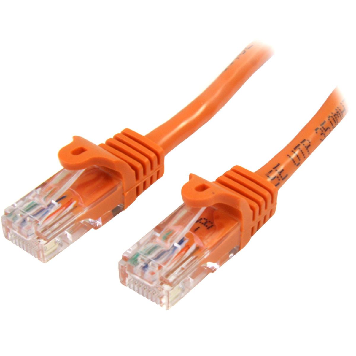 StarTech.com 3m Orange Cat5e Cbl