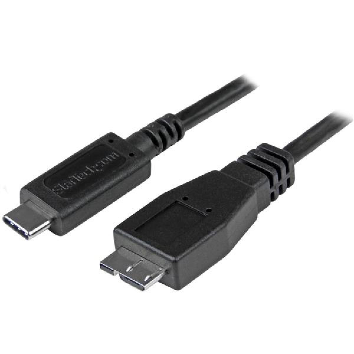 StarTech.com 3ft (1m) USB-C to Micro USB-B Cable, USB 10Gbps, Data Cord, 3A, USB C to Micro-B Data Transfer Cable