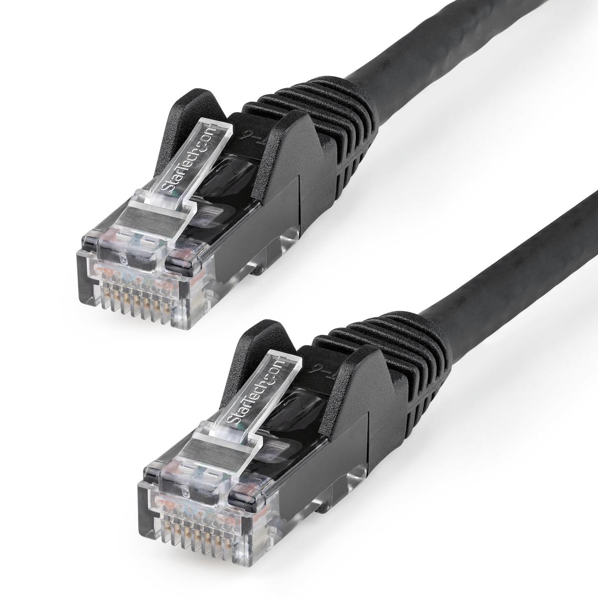 StarTech.com 5m CAT6 Ethernet Cable - LSZH (Low Smoke Zero Halogen) - 10 Gigabit 250Mhz 100W PoE RJ45 10GbE UTP Network Patch Cord Snagless with Strain Relief - Black, CAT 6, ETL Verified, 24AWG