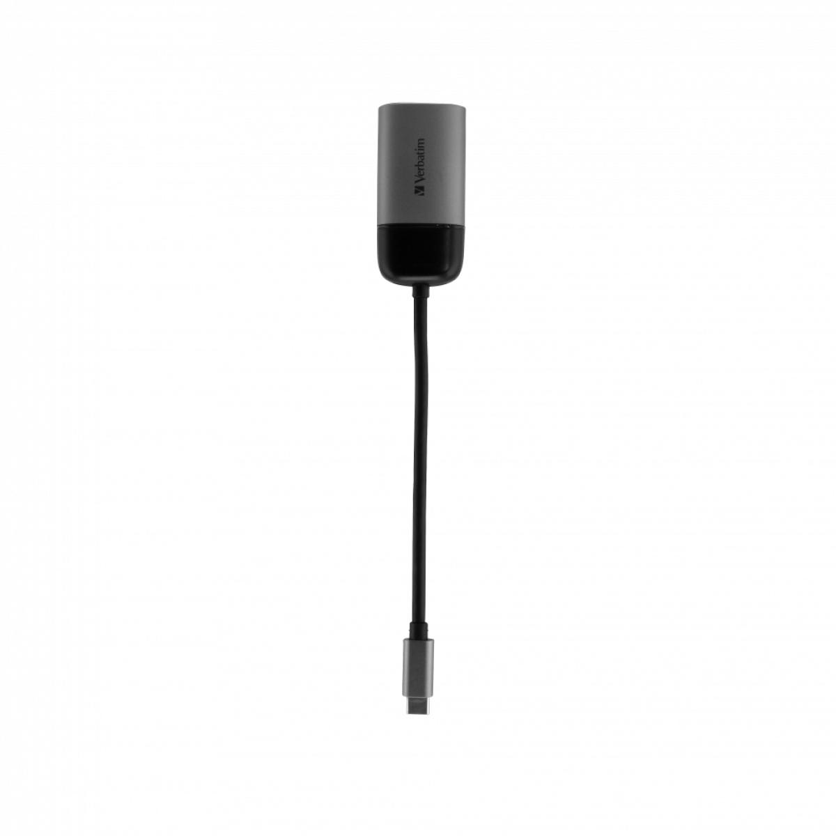 Verbatim 49145 video cable adapter 0.01 m USB Type-C VGA (D-Sub) Black, Silver