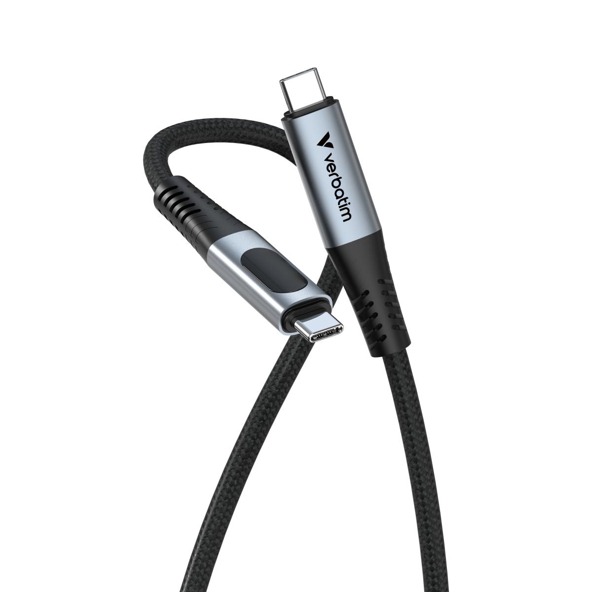 Verbatim Sync & Charge USB C to USB C 100W Display 120 cm