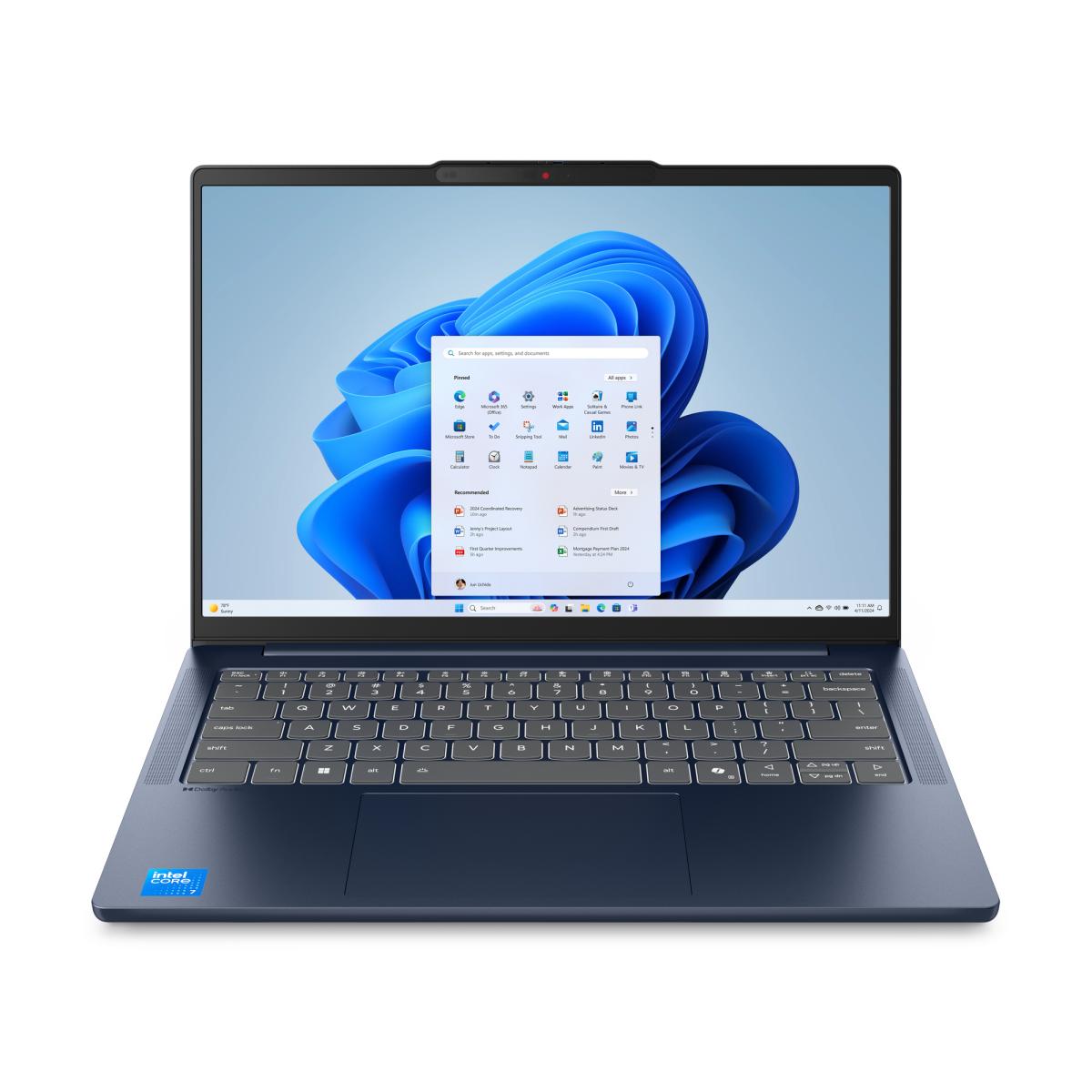 Lenovo IdeaPad Slim 5 14IRH10 Intel® Core™ i5 i5-13420H Laptop 35.6 cm (14") WUXGA 32 GB DDR5-SDRAM 512 GB SSD Wi-Fi 7 (802.11be) Windows 11 Home English Blue