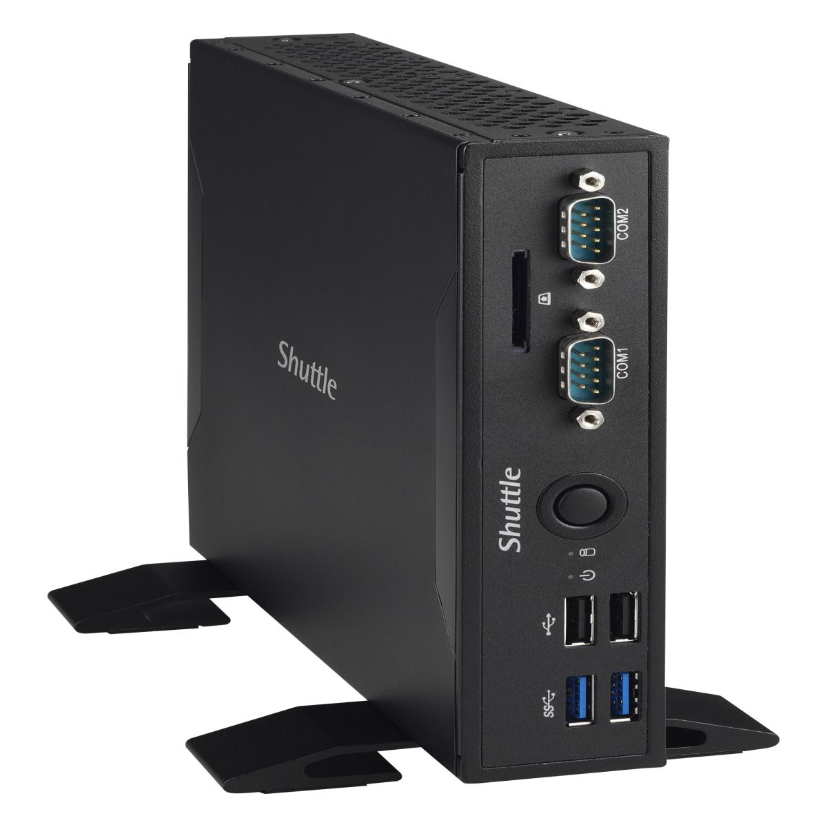 Shuttle XPC slim DS68U PC/workstation Intel® Celeron® 3855U 0 GB DDR3L-SDRAM Mini PC Black