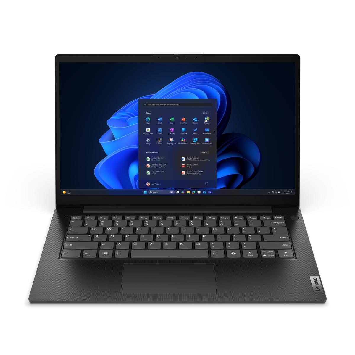 Lenovo V14 G6 ARP AMD Ryzen™ 7 170 Laptop 35.6 cm (14") Full HD 16 GB DDR5-SDRAM 512 GB SSD Wi-Fi 6 (802.11ax) Windows 11 Pro UK English Black