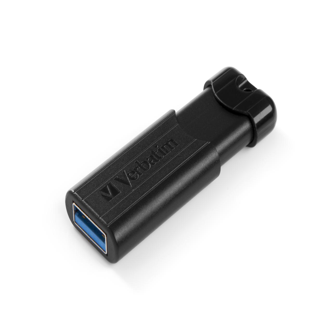 Verbatim 256GB Pinstripe USB Drive Black