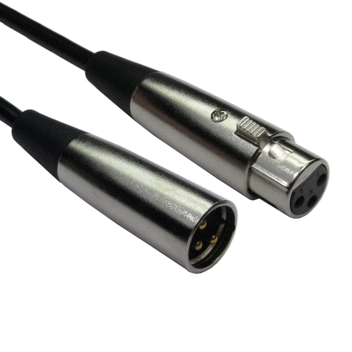 CDL 6m 3 Pin XLR M to F Silv C