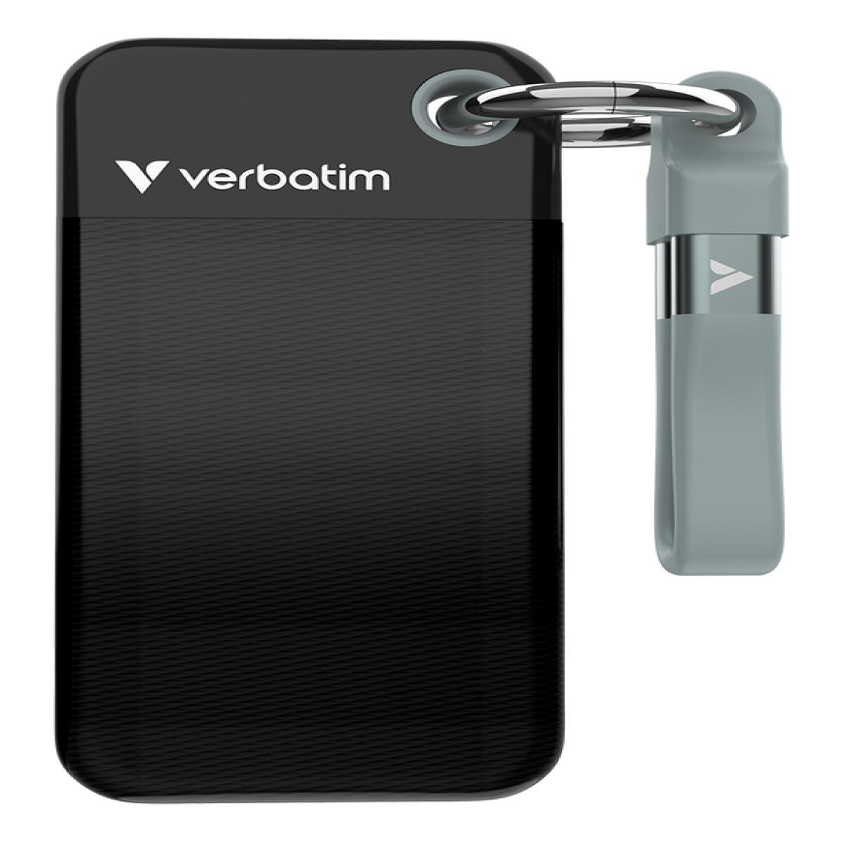 Verbatim Pocket SSD USB 3.2 Gen 2 256GB Black/Grey