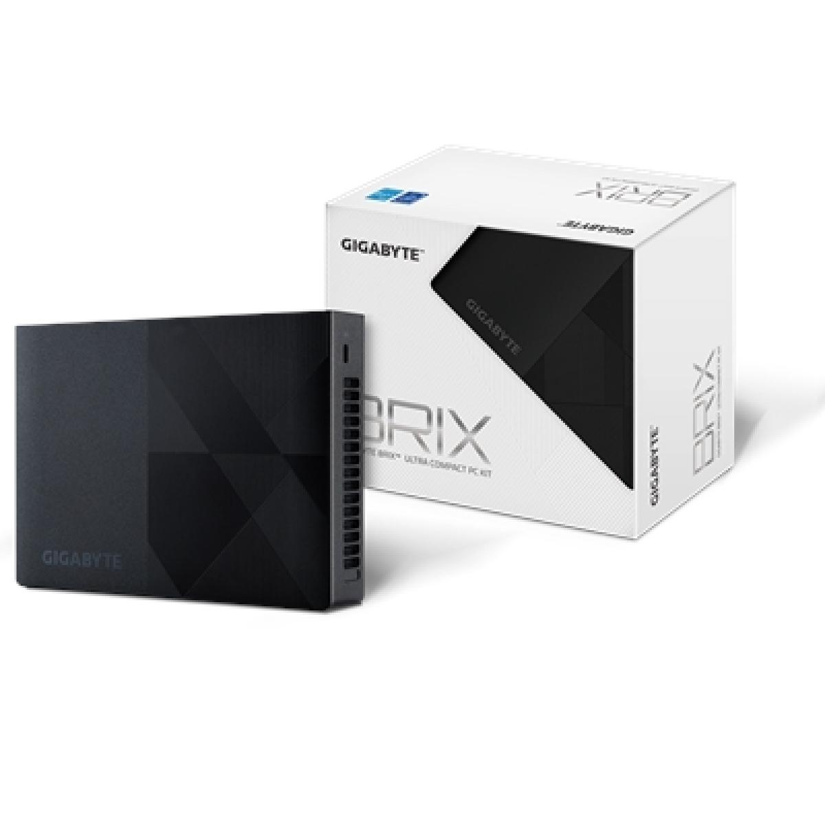 Gigabyte BRIX (GB-BN1P-N200) Barebone Kit, Intel N200 3.2GHz Quad Core CPU, 1 x DDR4 SO-DIMM Slot, 2 x M.2 2280 Slots, Wi-Fi 6 & Bluetooth 5.2