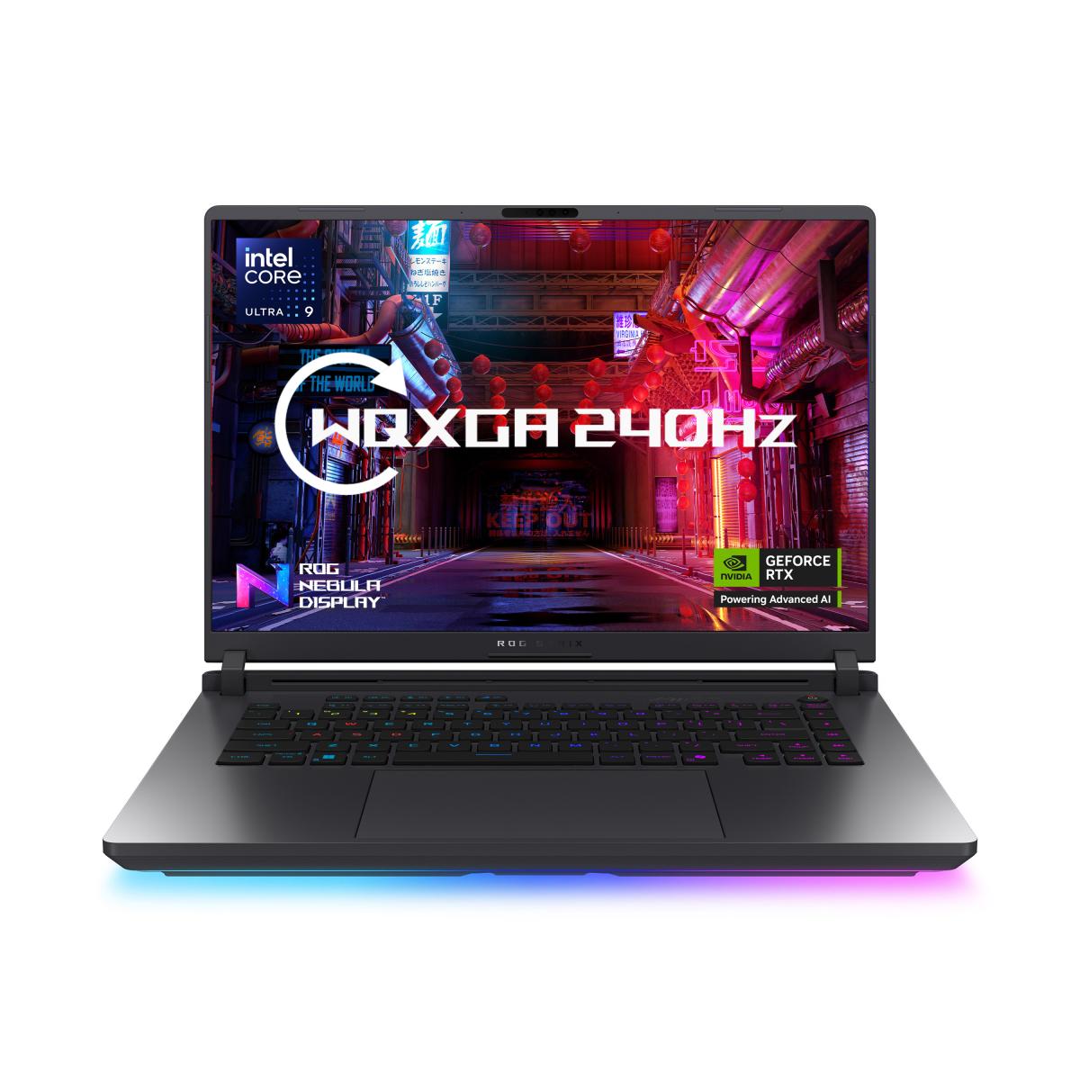 ASUS ROG Strix G16 G615LW-S5006W Intel Core Ultra 9 275HX Laptop 40.6 cm (16") WQXGA 32 GB DDR5-SDRAM 2 TB SSD NVIDIA GeForce RTX 5080 Wi-Fi 7 (802.11be) Windows 11 Home Black, Green, Grey