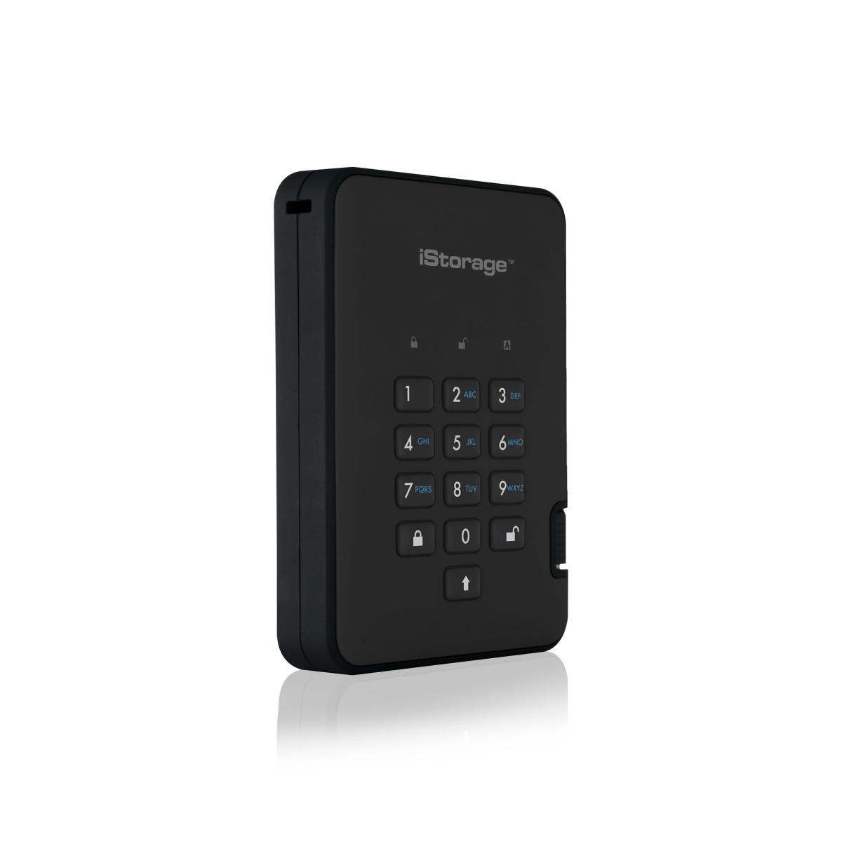 iStorage diskAshur² SSD 256GB Black | Secure Portable Solid State Drive |AES-XTS 256-bit Hardware Encryption | PIN protected | OS & Platform Independent | TAA Compliant |Brute force hack defence | Dust/Water Resistant