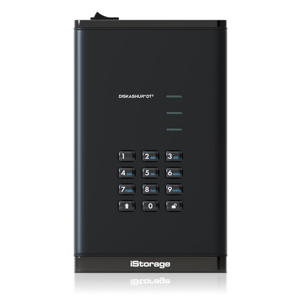 iStorage diskAshur DT³ HDD 4TB | Secure Portable Desktop Drive |FIPS 140-3 Level 3 pending| AES-XTS 256-bit Hardware Encryption | Common Criteria EAL5+ (Hardware Certified) | PIN protected | OS & Platform Independent |GDPR, TAA Compliant|Brute force hack
