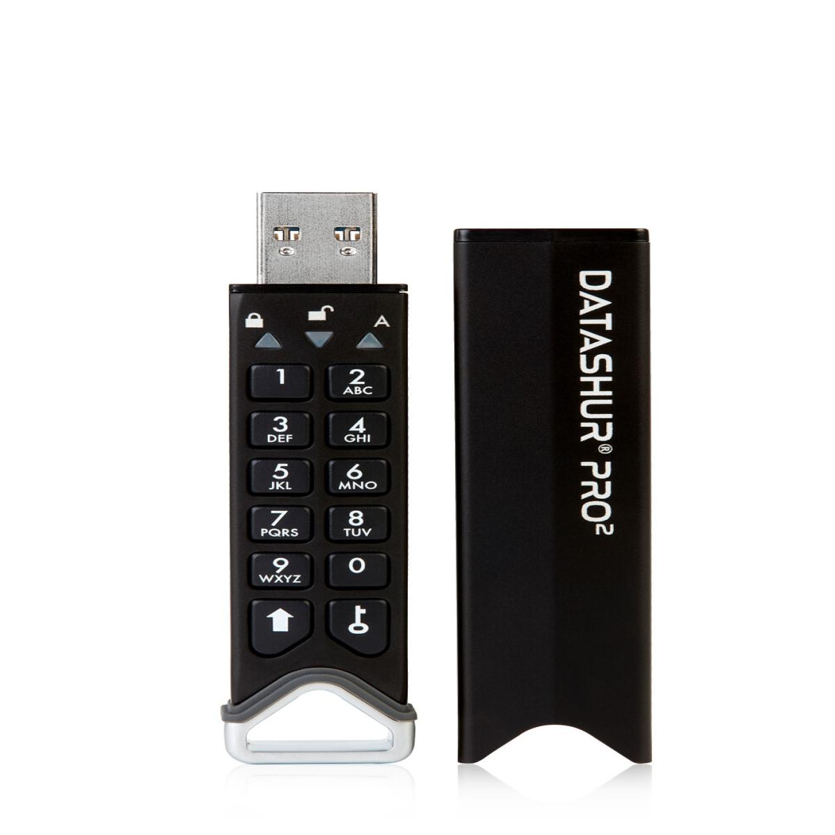 iStorage datAshur PRO2 4 GB | Secure Flash Drive | FIPS 140-2 Level 3 Certified | AES-XTS 256-bit hardware encryption | Password protected | Dust/Water-Resistant |