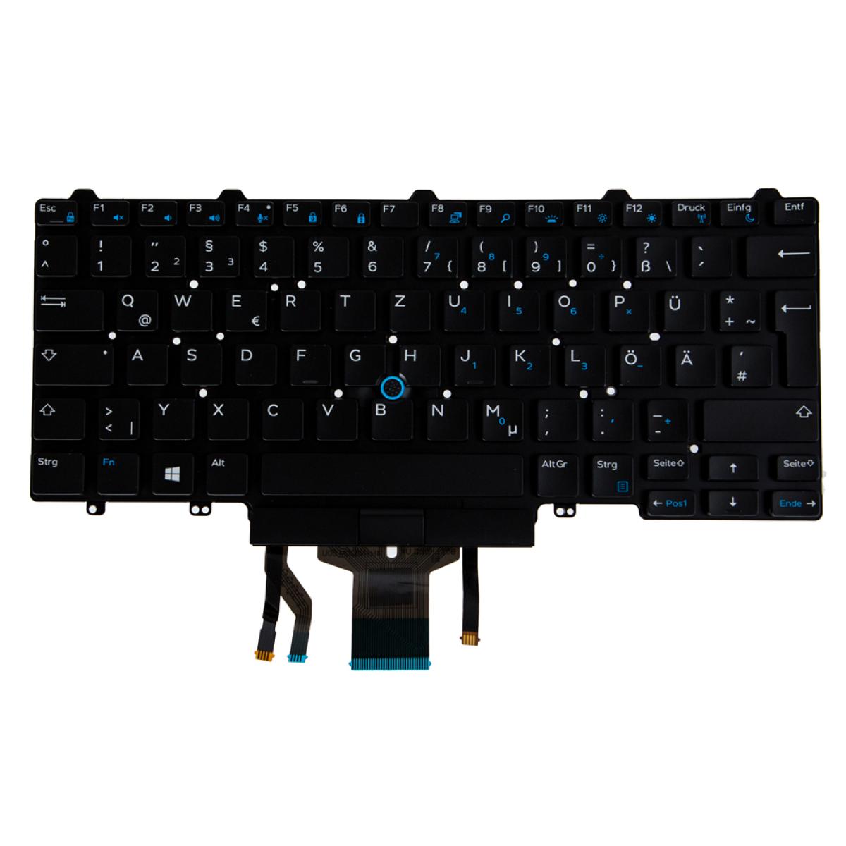 Origin Storage N/B KBD Lat E5250 German Layout 83 Keys Non-Backlit Single Point