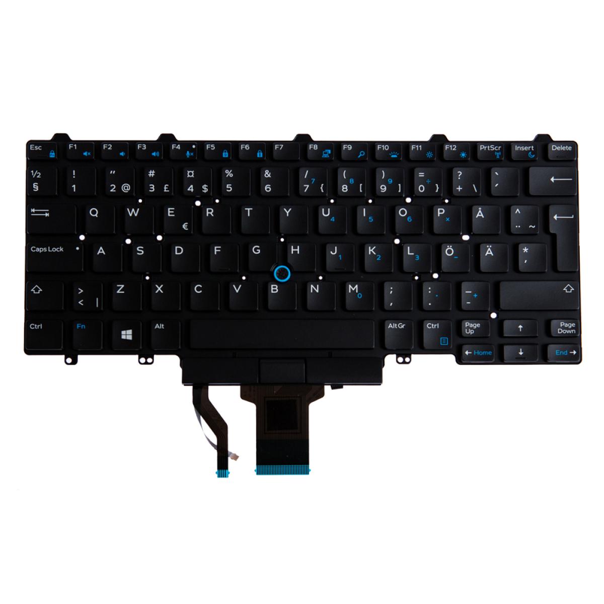 Origin Storage N/B KBD Latitude 7280 Swedish/Finnish Non-Backlit 83 Key