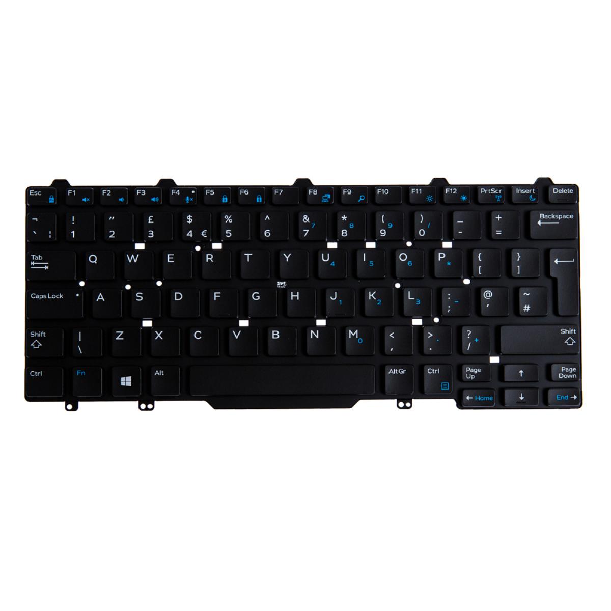 Origin Storage KBD XPS 12 UK Layout 81 Keys Backlit Single Point