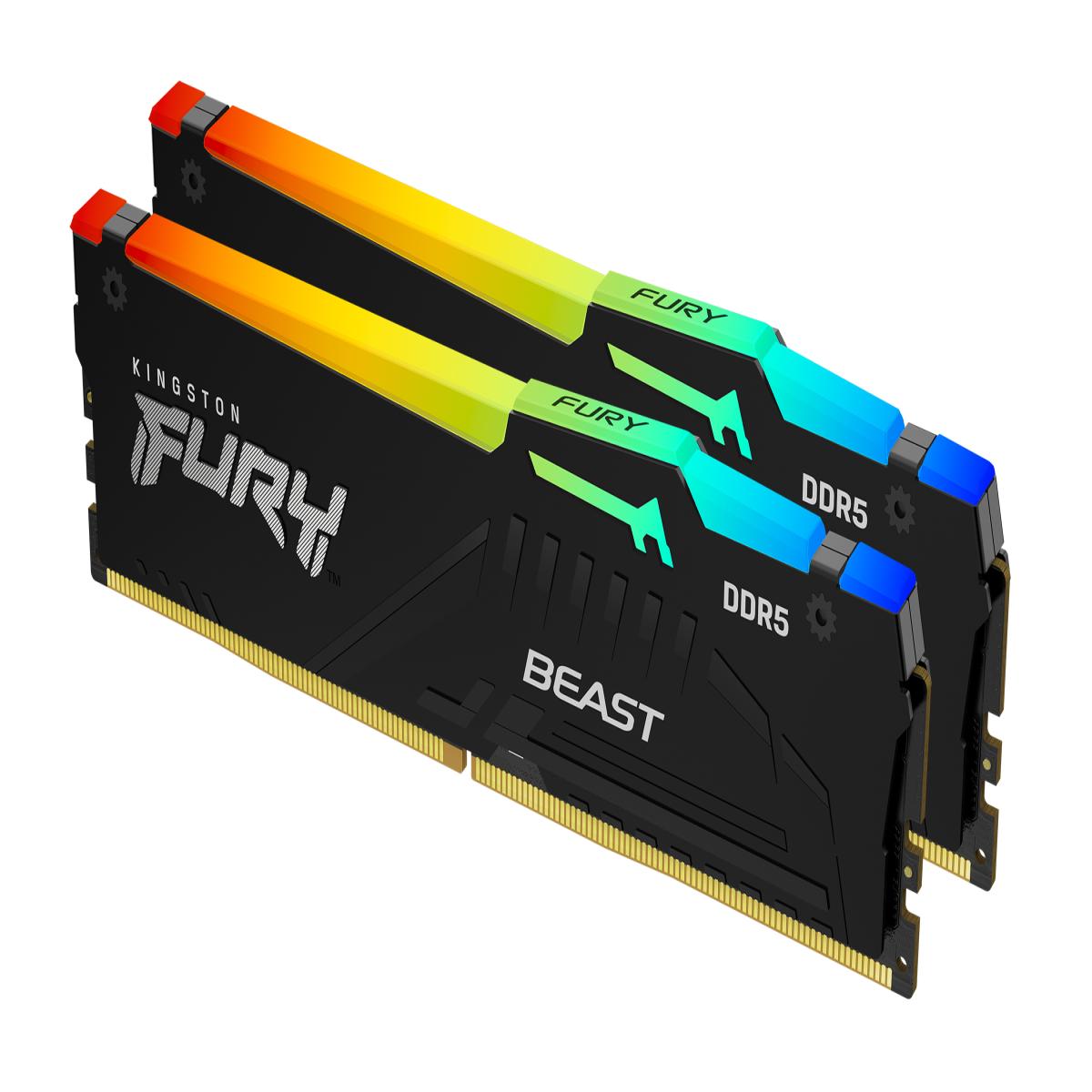 Kingston Technology FURY Beast 16GB 6000MT/s DDR5 CL30 DIMM (Kit of 2) RGB EXPO