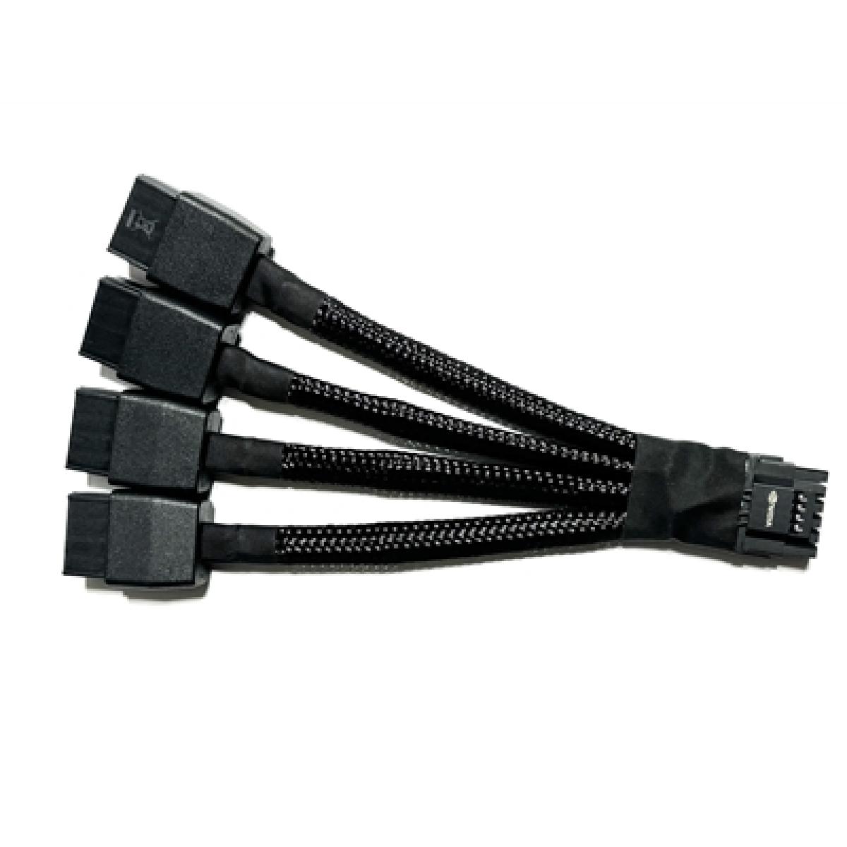 Replacement 12VHPWR 12+4Pin PCIE 5.0 to 4x8Pin (6+2P) Power Cable 10cm Braided
