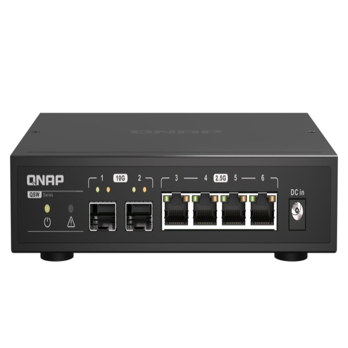 QNAP QSW-2104-2S network switch Unmanaged 2.5G Ethernet Black