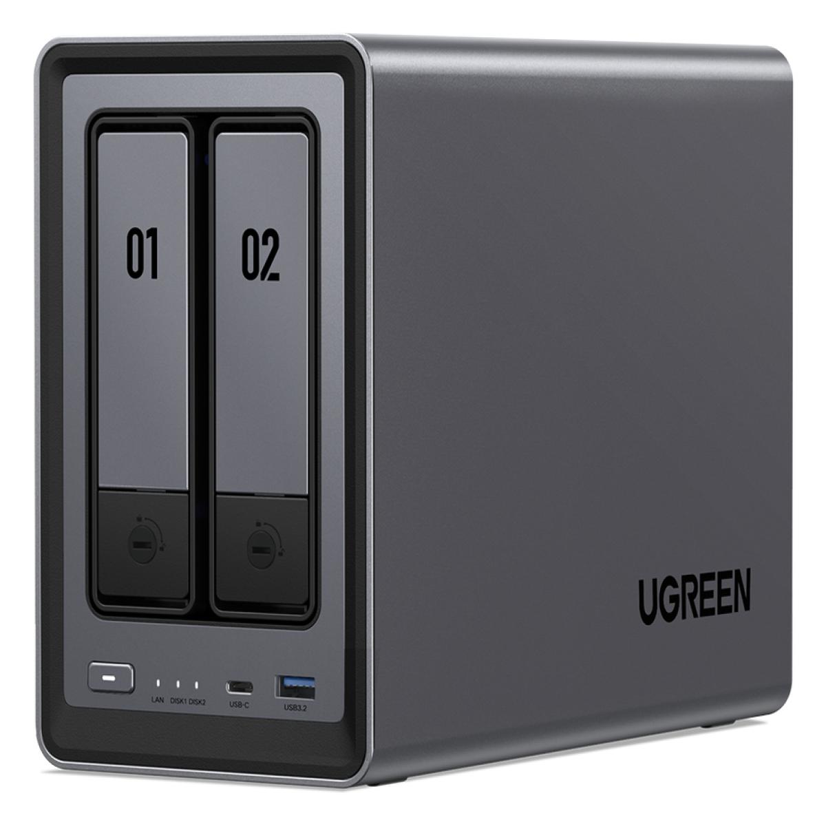 Ugreen NASync DXP2800 NAS Compact Intel® N N100 8 GB DDR5 UGOS Pro Black