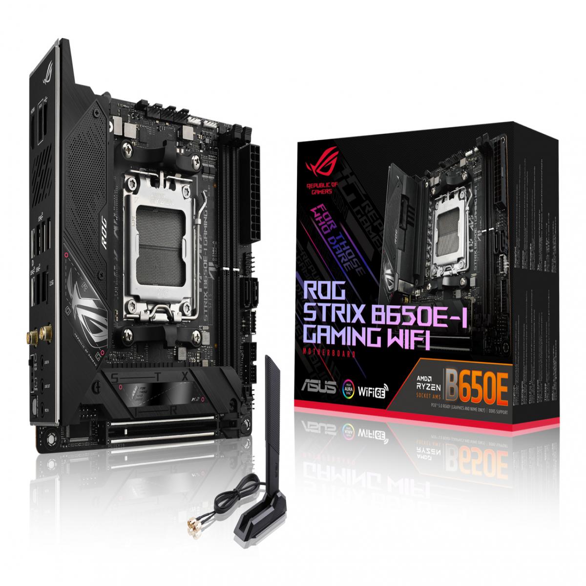 ASUS ROG STRIX B650E-I GAMING WIFI AMD B650 Socket AM5 mini ITX
