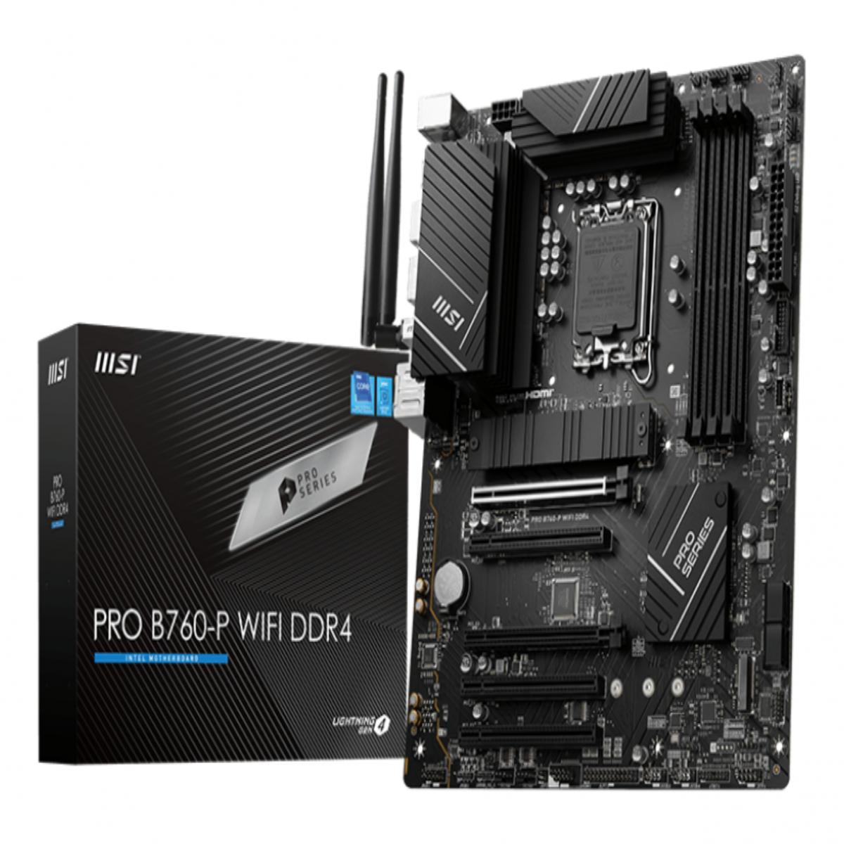 MSI PRO B760-P WIFI DDR4 motherboard LGA 1700 ATX