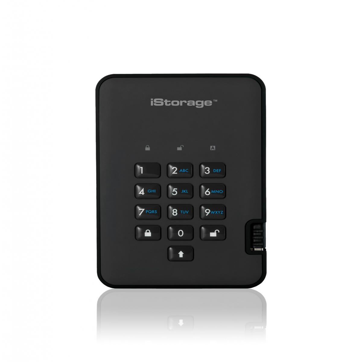 iStorage diskAshur² SSD 1TB Black | Secure Portable Solid State Drive |AES-XTS 256-bit Hardware Encryption | PIN protected | OS & Platform Independent | TAA Compliant |Brute force hack defence | Dust/Water Resistant
