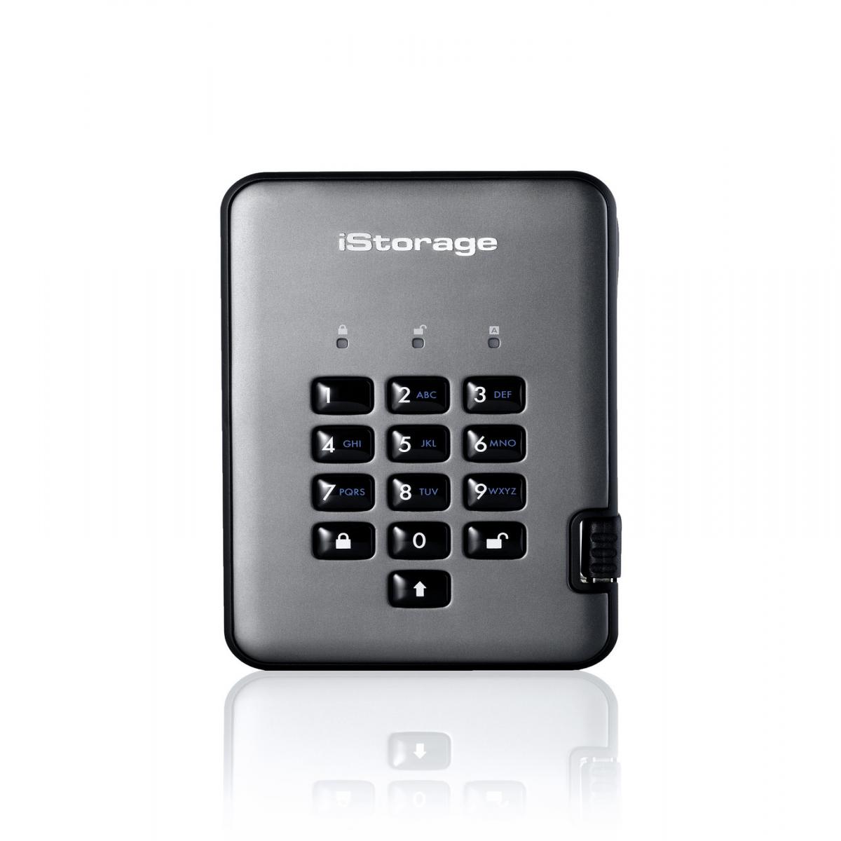 iStorage diskAshur PRO² HDD 500GB | Secure Portable Hard Drive |FIPS 140-2 Level 2, NCSC CPA, NLNCSA BSPA & NATO Restricted | AES-XTS 256-bit Hardware Encryption | PIN protected | OS & Platform Independent |GDPR, TAA Compliant|Brute force hack defence | 