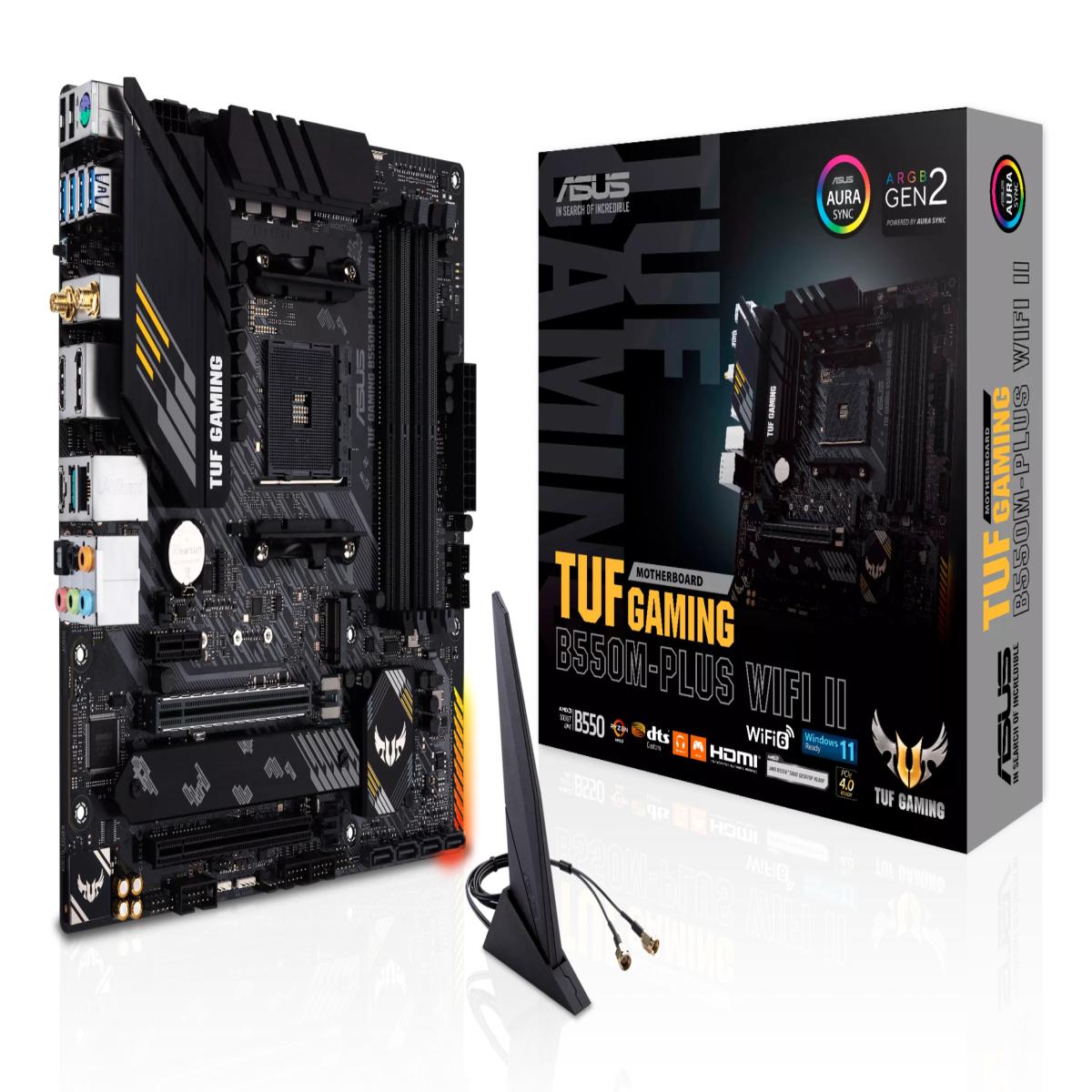 ASUS TUF GAMING B550M-PLUS WIFI II AMD B550 Socket AM4 micro ATX