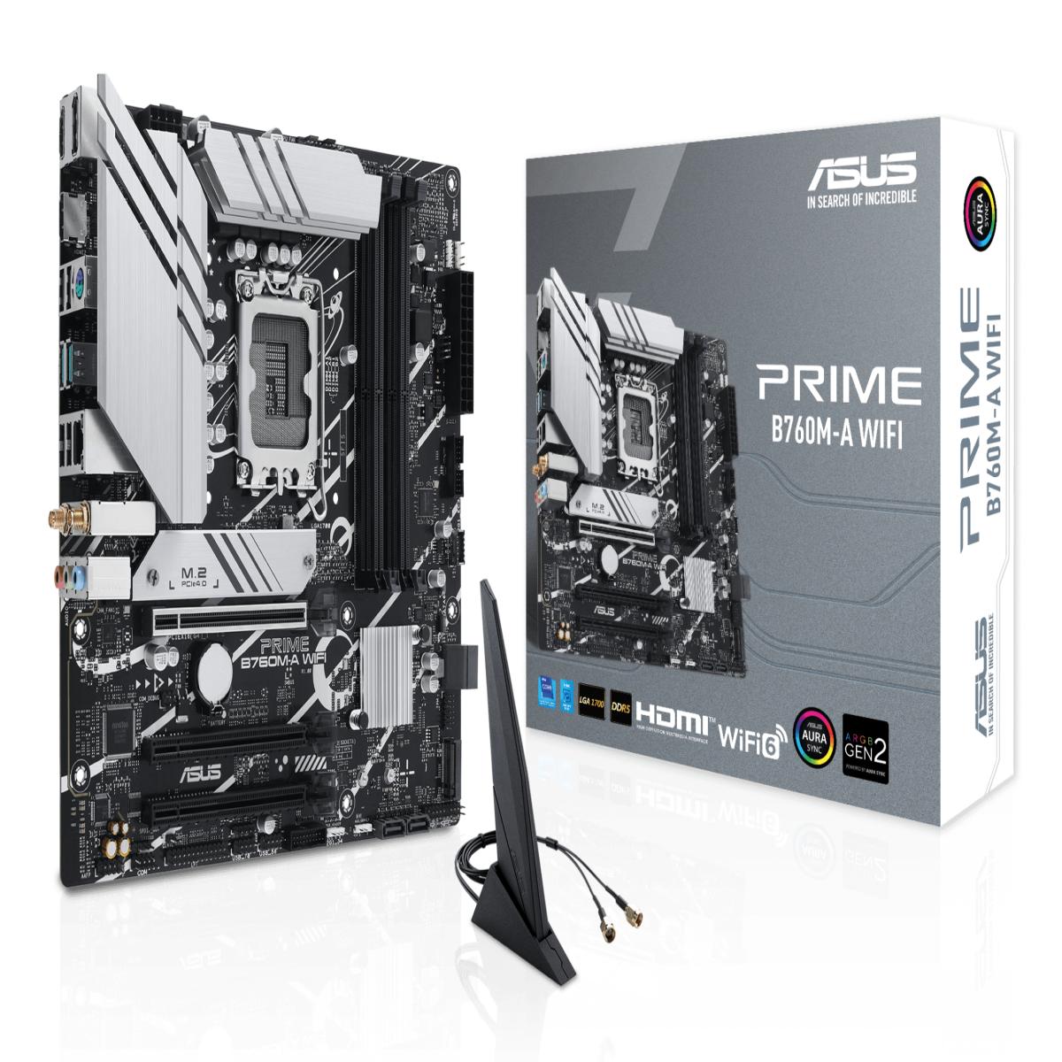 ASUS PRIME B760M-A WIFI Intel B760 LGA 1700 micro ATX